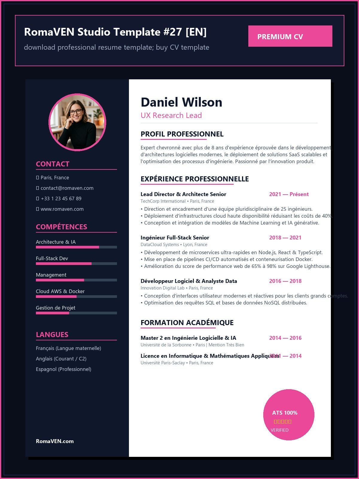 download professional resume template